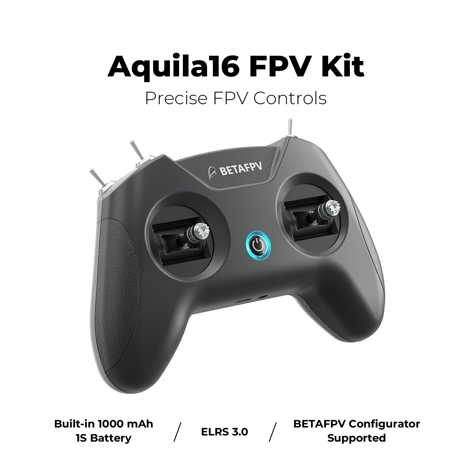 BETAFPV Aquila16 FPV Drone Kit with Altitude Hold, Max to 8Min Flight, for FPV Beginner to Fly Indoor Outdoor Longer, 3 Flight&Speed Modes, DVR Recording, Simulator Supported, 1S RTF Kit with ELRS V3