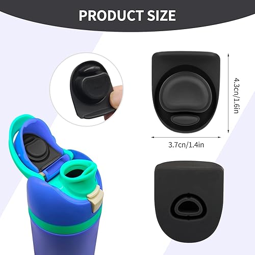 Miniatura 7 de Dapzeosnry Paquete de 4 tapones de repuesto compatibles con Owala FreeSip de 19243240 onzas, piezas de repuesto para junta de botella de agua de