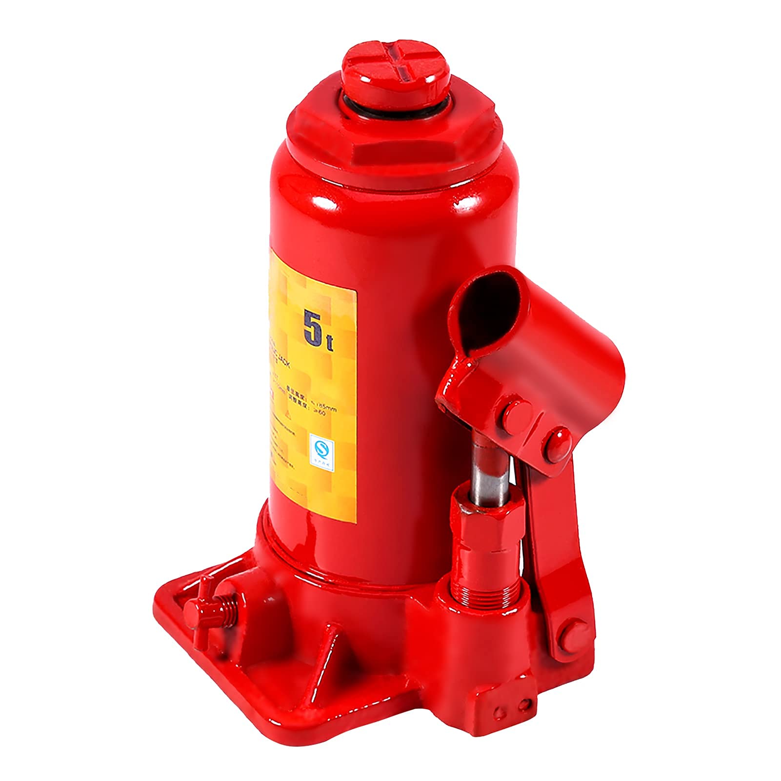 Hydraulischer Wagenheber 5 Tonnen, Rangierwagenheber, Vertikaler Flaschenheber, Stempelwagenheber für Auto Motorrad