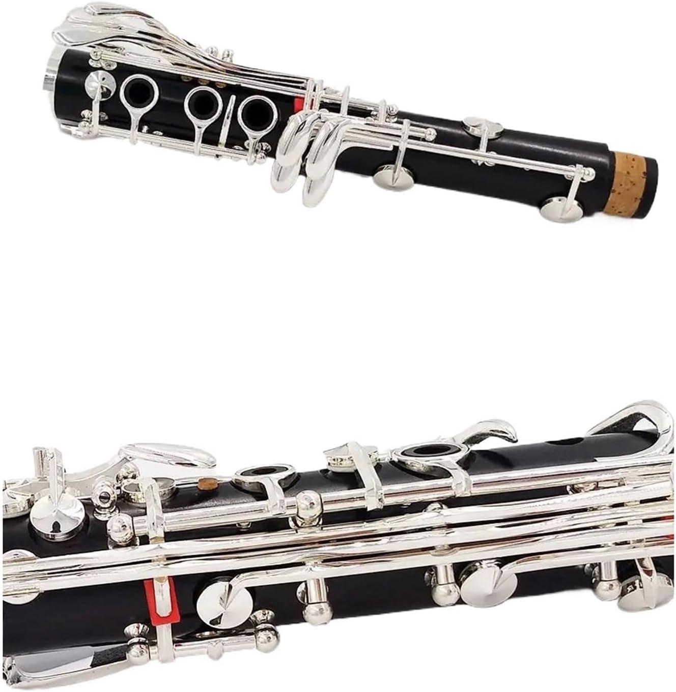 Clarinet Musical Instruments Clarinet Wooden Ebony Clarinet 18 Key BB Clarinet Ebony Solid Wood Bb Clarinet