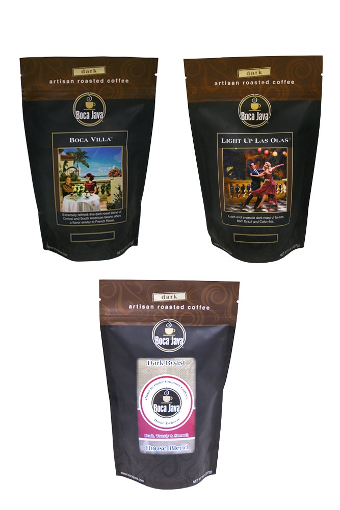Amazon.com : Boca Java Roast to Order, Dark Roast Variety Pack, Whole ...