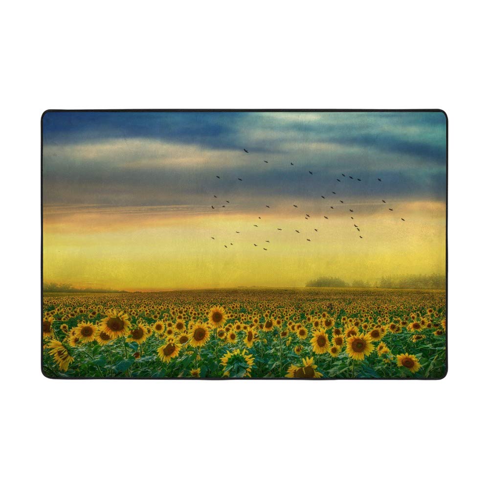 Tapis de jardin tournesol jaune pour illuminer votre véranda fleurie