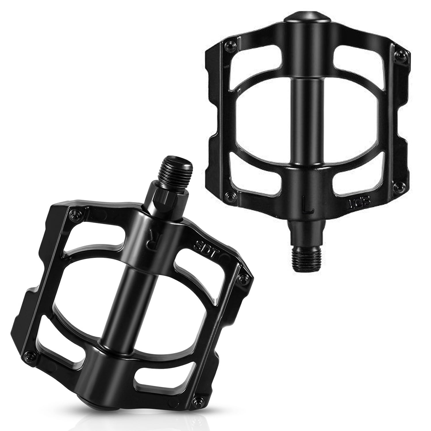 YSYONBOE Mountain Bike Pedals, 3 Sealed Bearings Bicycle Pedals 9/16" Threads Bike Flat Pedal