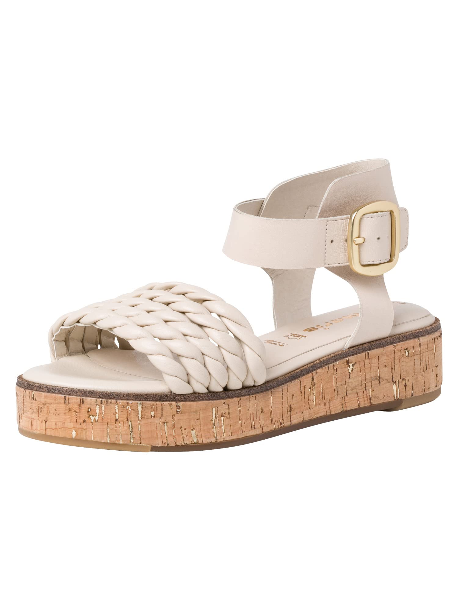 Tamaris Damen Damen 1-1-28209-28 418 36, Heeled Sandal, Ivory,