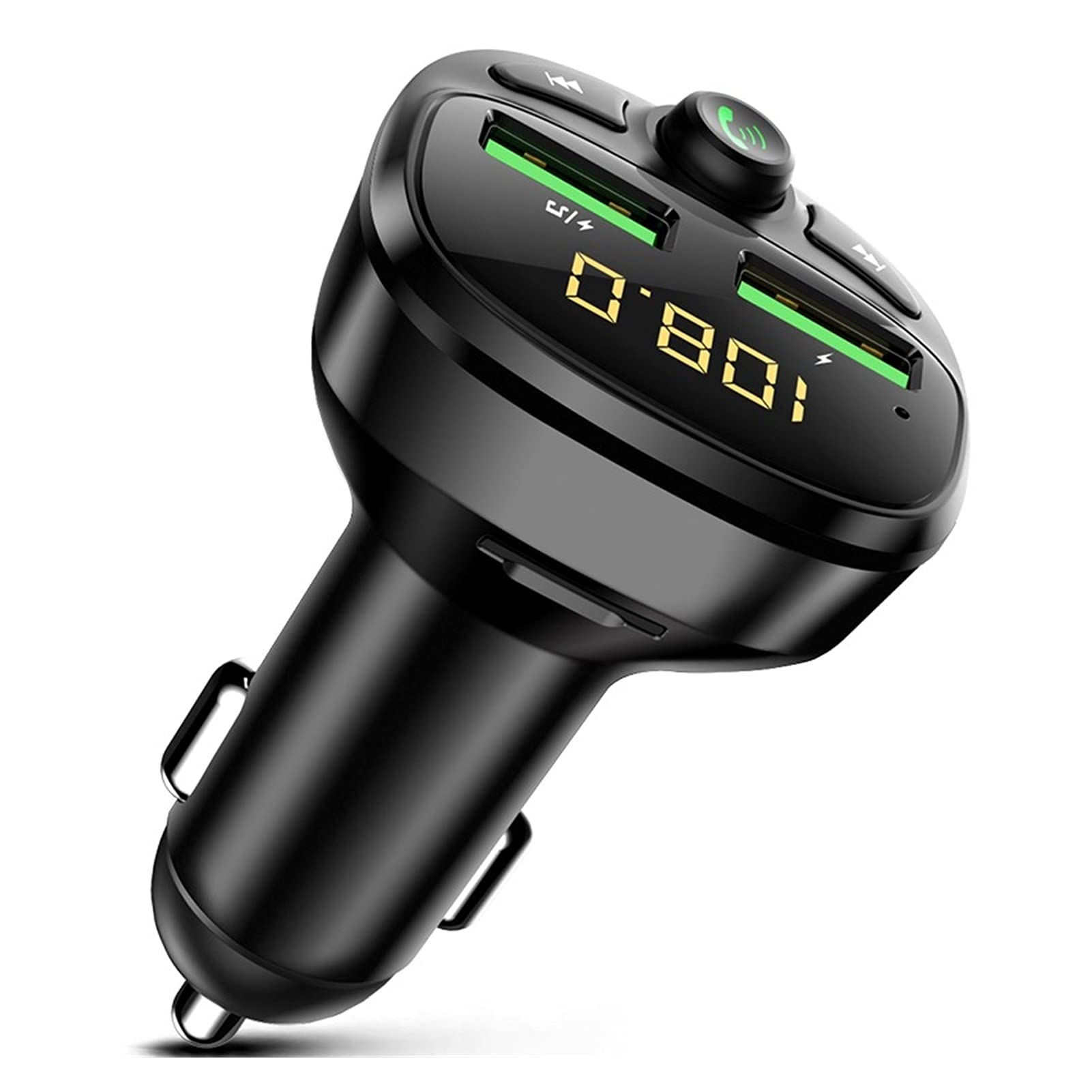 Adattatore Audio Bluetooth. USB Caricabatteria da Auto for Telefono Bluetooth Wireless FM. Trasmettitore MP3. Player Dual. USB Caricabatterie TF. Kit for Auto for la Musica