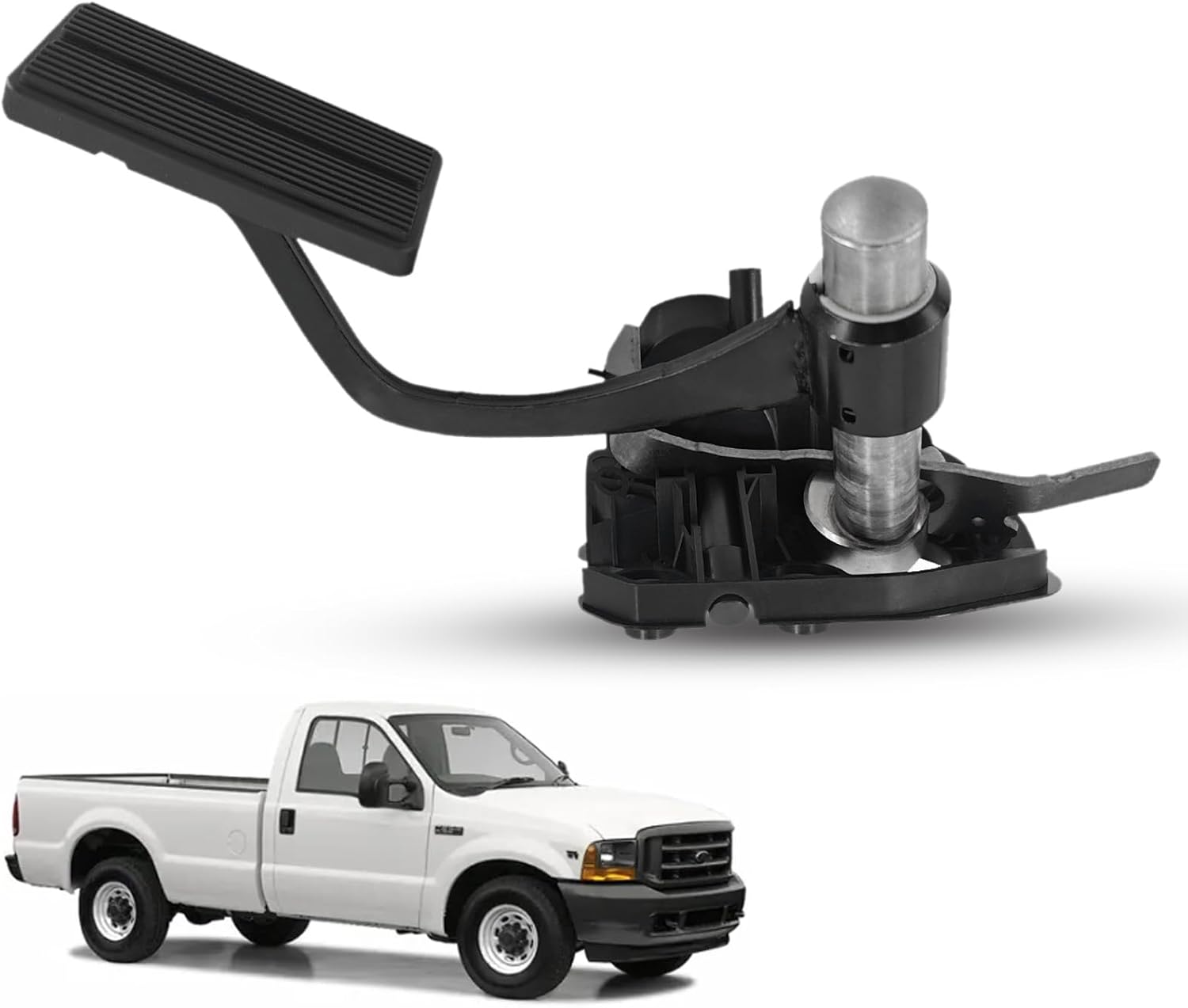 2C3Z9F836BA 2C3Z9F836DE Electronic Accelerator Gas Pedal Assembly, Adjustable Accelerator Pedal Sensor Compatible with Ford 2002 2003 Excursion F250/F350 Super Duty V8 7.3L Diesel Replace# APS108