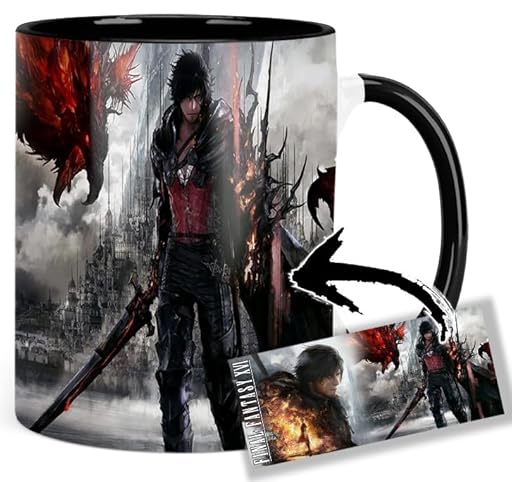 MasTazas Final Fantasy XVI Taza Ceramica Interior y Asa Negra | Ya disponible en tu tienda friki favorita! En mundofriki.es! MasTazas Final Fantasy XVI Taza Ceramica Interior y Asa Negra | Ya disponible en tu tienda friki favorita! En mundofriki.es!