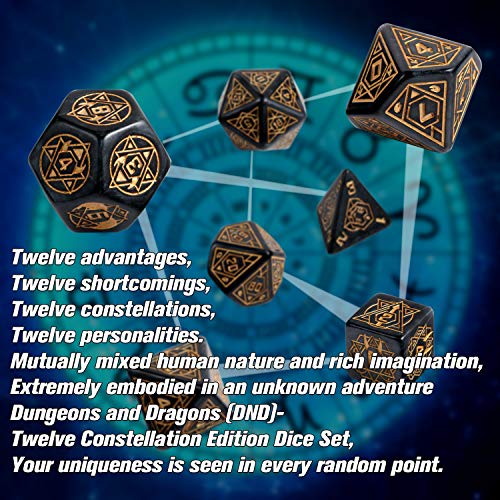 image for 25mm Giant Polyhedral Dice Set D&D, DNDND Constellation Patterns DND D