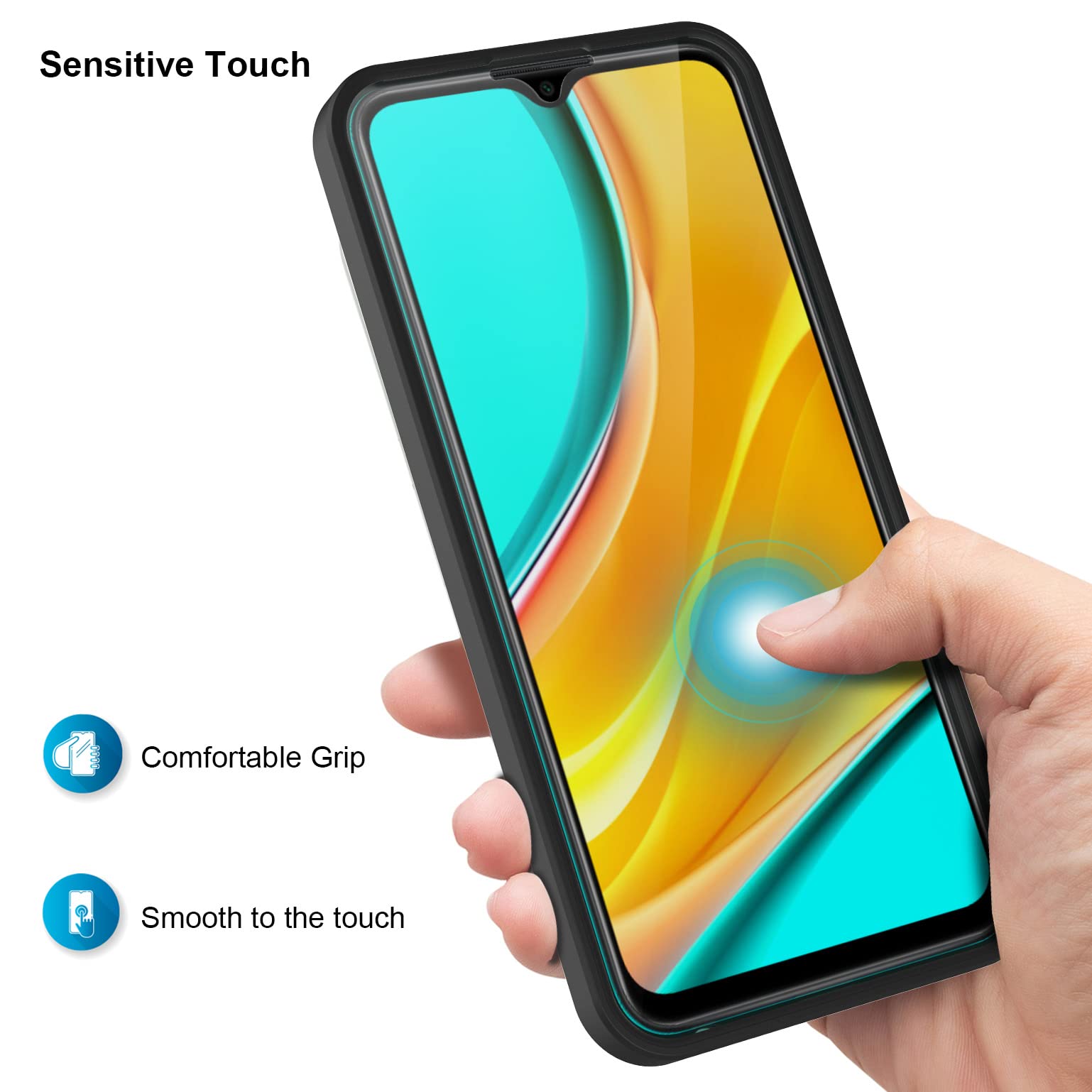 AICEK 360° Schutzhülle Für Xiaomi Redmi Note 9 – Full-Body-Schutz Mit Displayschutzfolie