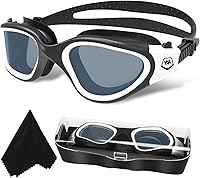 Vista 14 de WIN.MAX - Goggles de natación polarizados, antivaho, antirrayos ultravioleta, sin filtraciones y con visión clara para hombres, mujeres, adultos