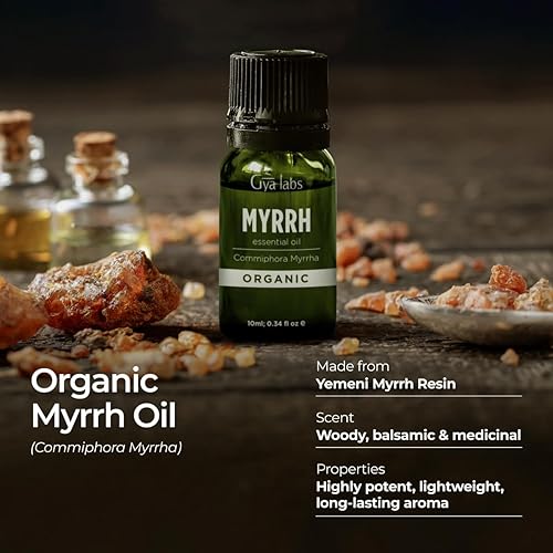 Miniatura 3 de Gya Labs Aceite esencial de mirra orgánico para piel y cara, aceites de mirra naturales 100% puros orgánicos para difusor, cabello, fabricación de