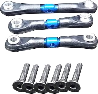 Vrttlkkfe 3 StüCk - Barra de acoplamiento para TT02 TT02T 1/10 RC (3 unidades), color azul
