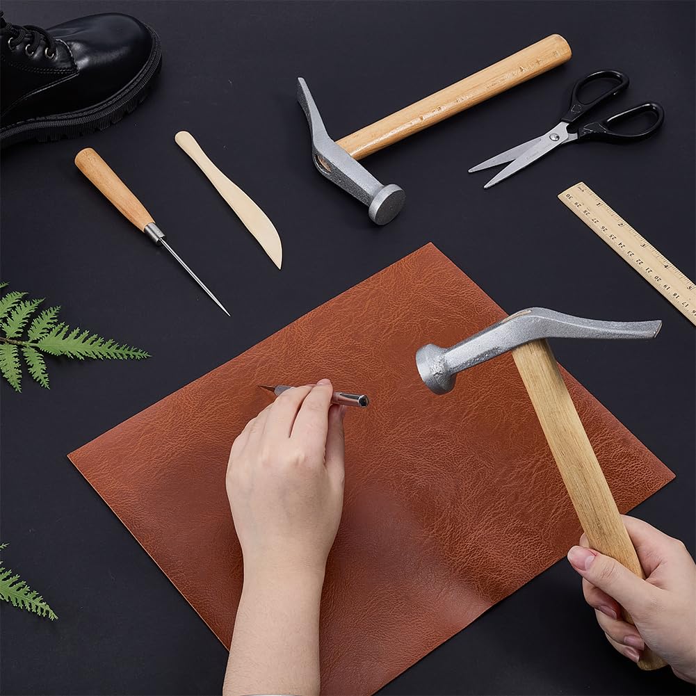 PH PandaHall 2 Stück Schuhreparaturhammer Werkzeug Mit Holzgriff Für Lederhandwerk Schuhreparaturwerkzeug Schusterhammer Für Schuhmacherarbeiten Und Reparaturprojekte