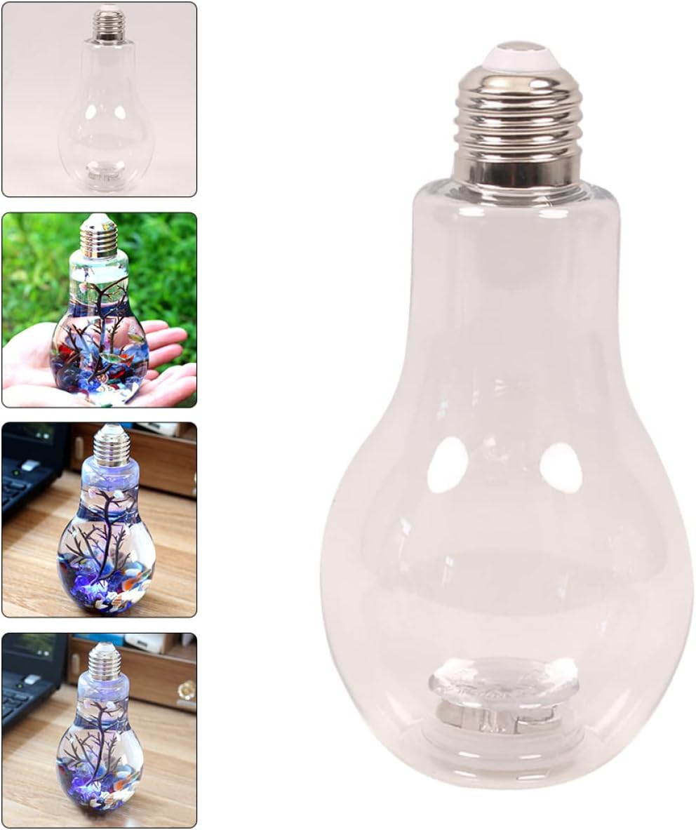 ABOOFAN Creative Bulb Bottle Decor Plastic with Three Modes White image 3