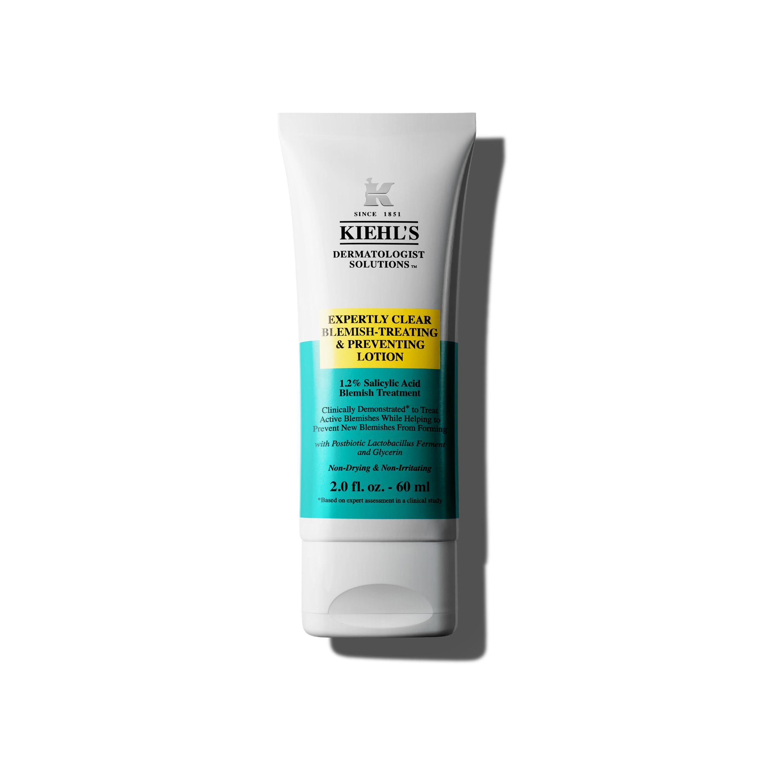 KIEHL'S Expertly Clear Blemish Treating & Preventing Lotion, 60 ml, Anti-Unreinheiten-Lotion mit Salicylsäure und Niacinamiden, zur Beseitigung und Vorbeugung von Pickeln und Unreinheiten