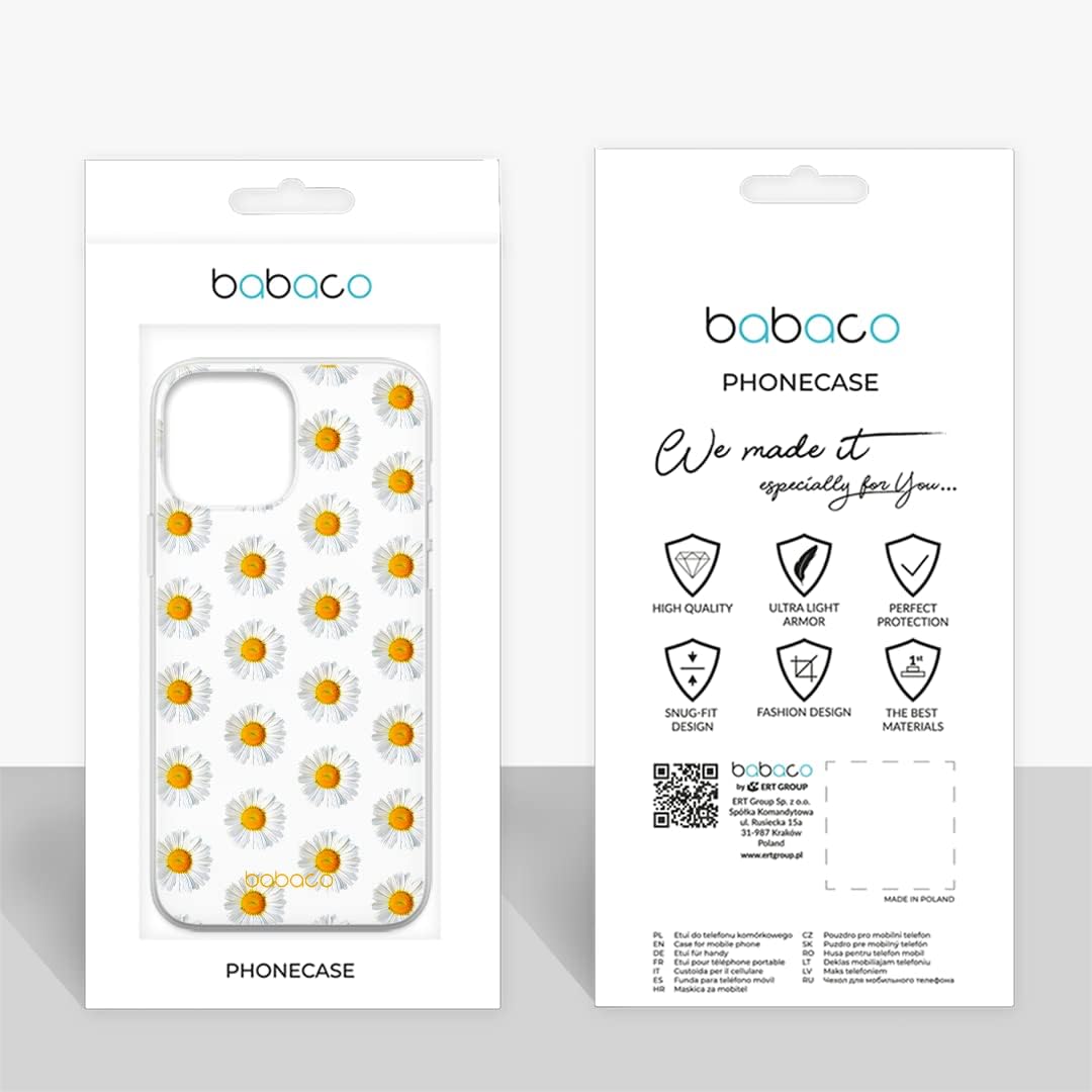 Babaco ERT Group Mobile Phone case for Xiaomi REDMI Note 9 Original and Officially Licensed Pattern Flowers 009 optimally adapted to The Shape of The Mobile Phone, Partially Transparent