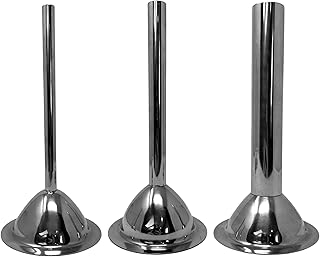 Cutlery Mania #32 Meat Grinder Funnel | Kitchen Sausage Stuffing Tube Attachment | 3 Size 3-Piece Set | Heavy-Duty Stainless Steel | Professional, Home, Restaurant & Commercial Use (#32)