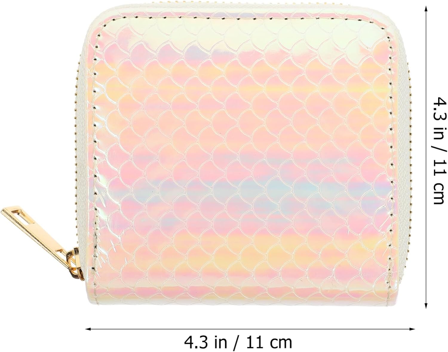 VALICLUD Mermaid Pattern Coin Purse Small Wallet Card Holder Multi-Function Pu Pouch Compact for Girls Travel Everyday Use