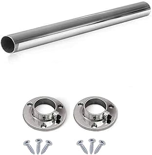 Round Rail 25mm Wardrobe Polished Chrome Hang...,