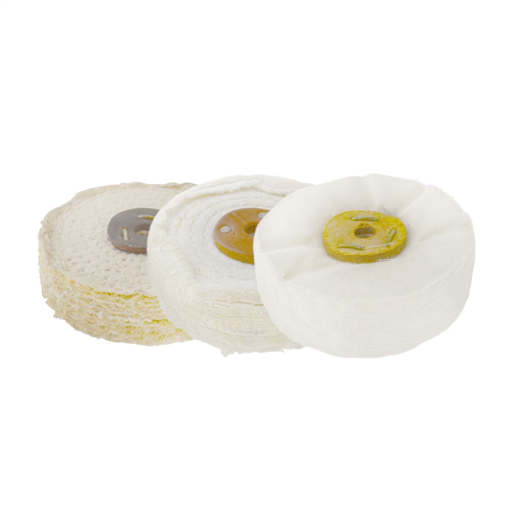 Grube średnie ostateczne G polerskie mopy do polerowania sizal dyskietki 10 cm x 2 sekcje 3 szt.