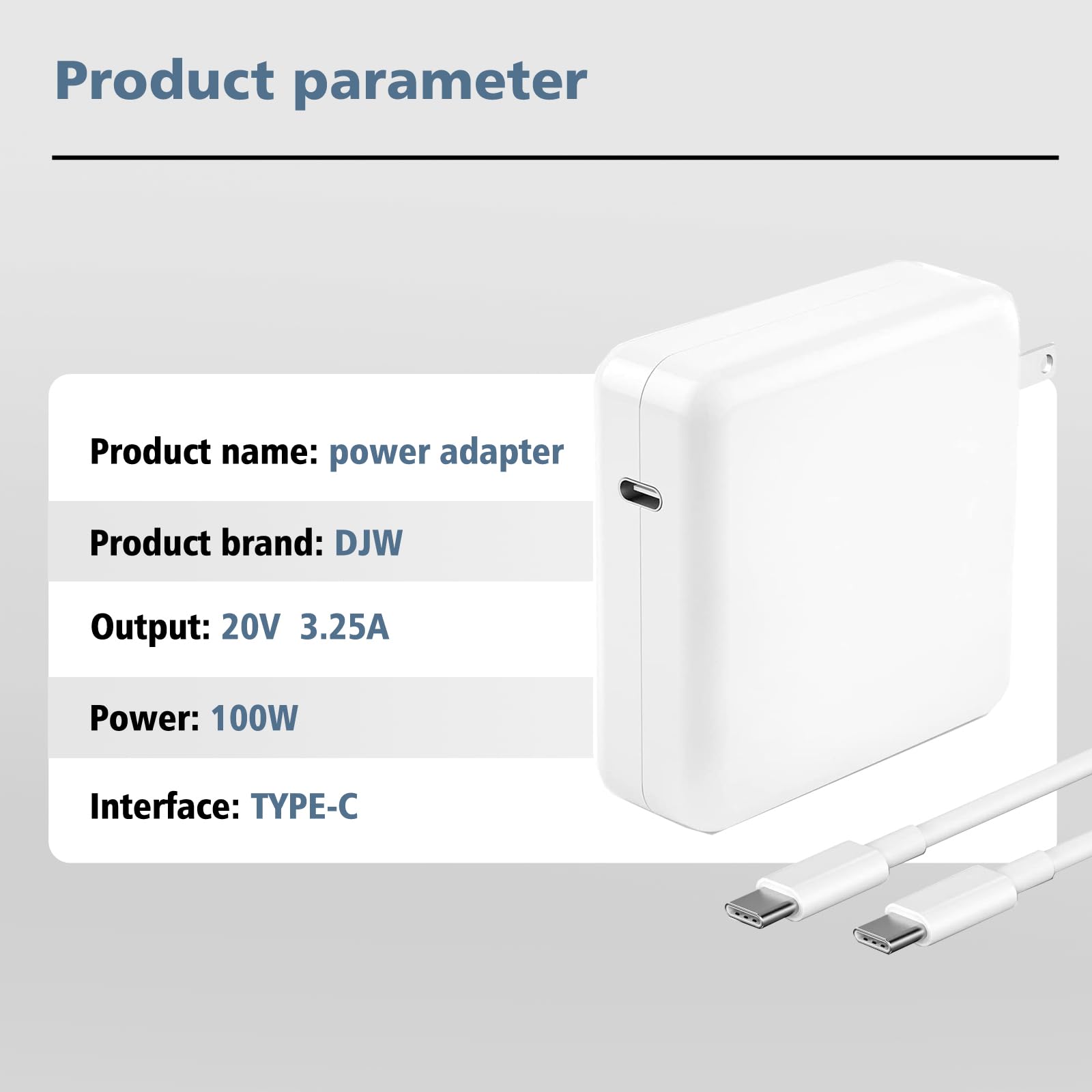 Mac Book Pro Charger - 100W USB C Charger Fast Charger for Mac Book pro/Air iPad Pro 12.9, 11 inch 2020/2018 Samsung Galaxy and All USB-C Laptops and Phones