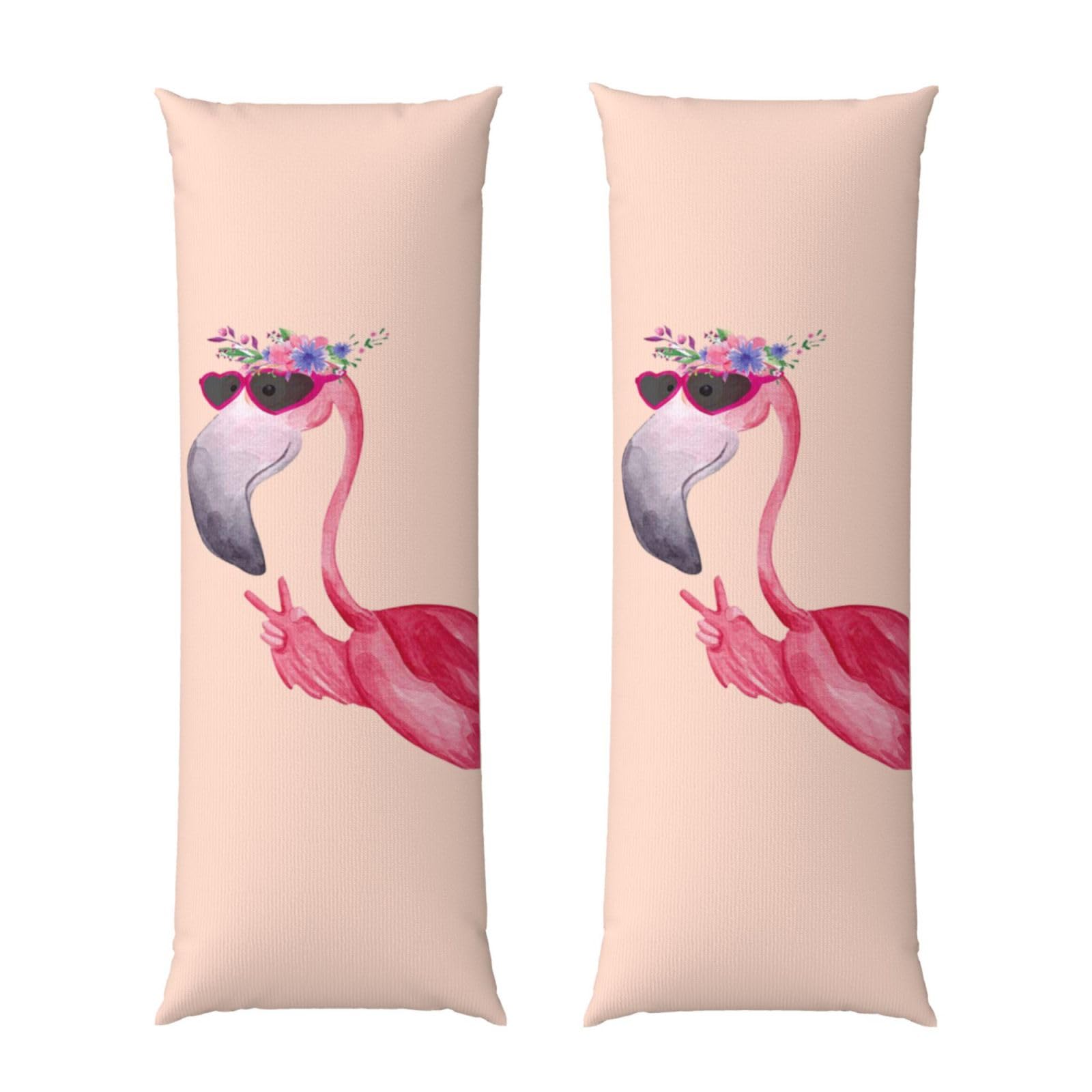 Taie d'oreiller flamant rose en tissu haut de gamme grand confort