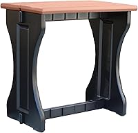 Vista 6 de Doble barra gris profundo superior y base negra, ideal para patio, bañera de hidromasaje, patio trasero, diseño duradero resistente a la intemperie