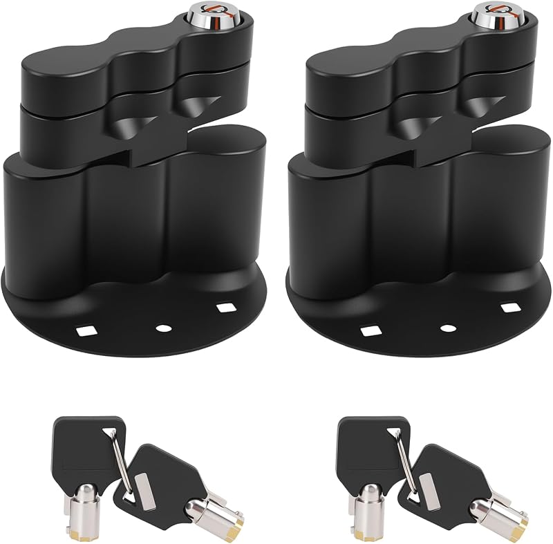 Kit com 2 Travas de Fixação RX-LOX-PM com Chaves para Recipientes RotopaX Padrão de 3,785 L