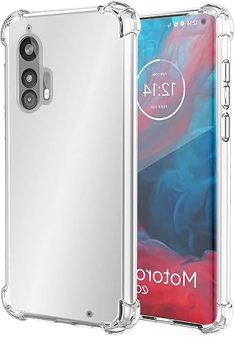 Case for Motorola Edge+ 2020/Motorola Edge Plus 2020 XT2061-3 Cute Case, Clear Flexible Bumper TPU Soft Rubber Silicone Cover Phone Case for Motorola Edge+ 2020 Crystal Clear