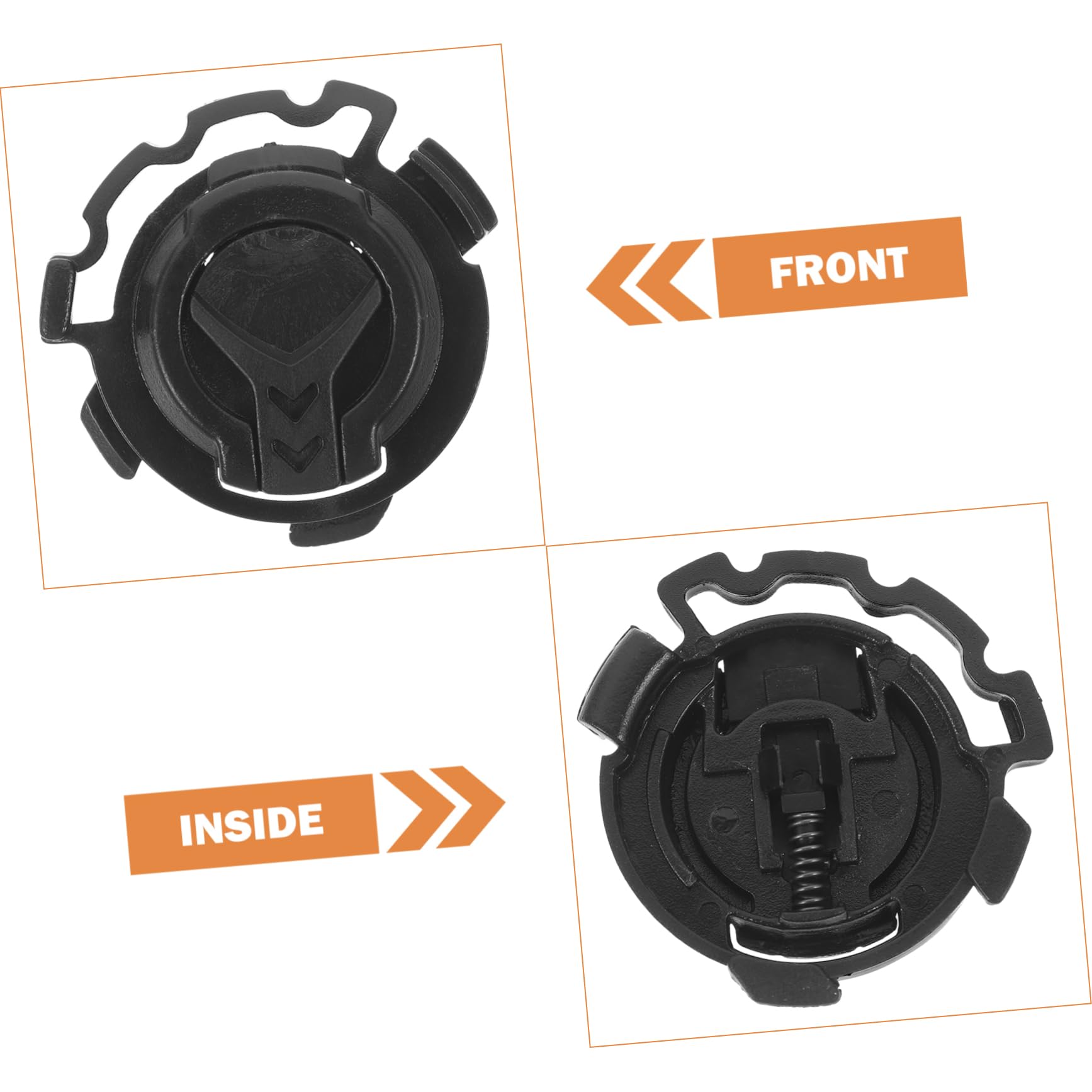 Hebillas de Bloqueo en Color Negro para Visera de Casco de Moto para Mejorar la Seguridad y Fijación del Casco Accesorio de Plástico Resistente 4 Pares