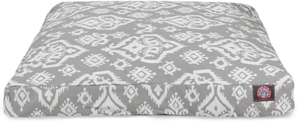 Majestic Pet Raja Rectangle Pet Bed, Medium, Gray