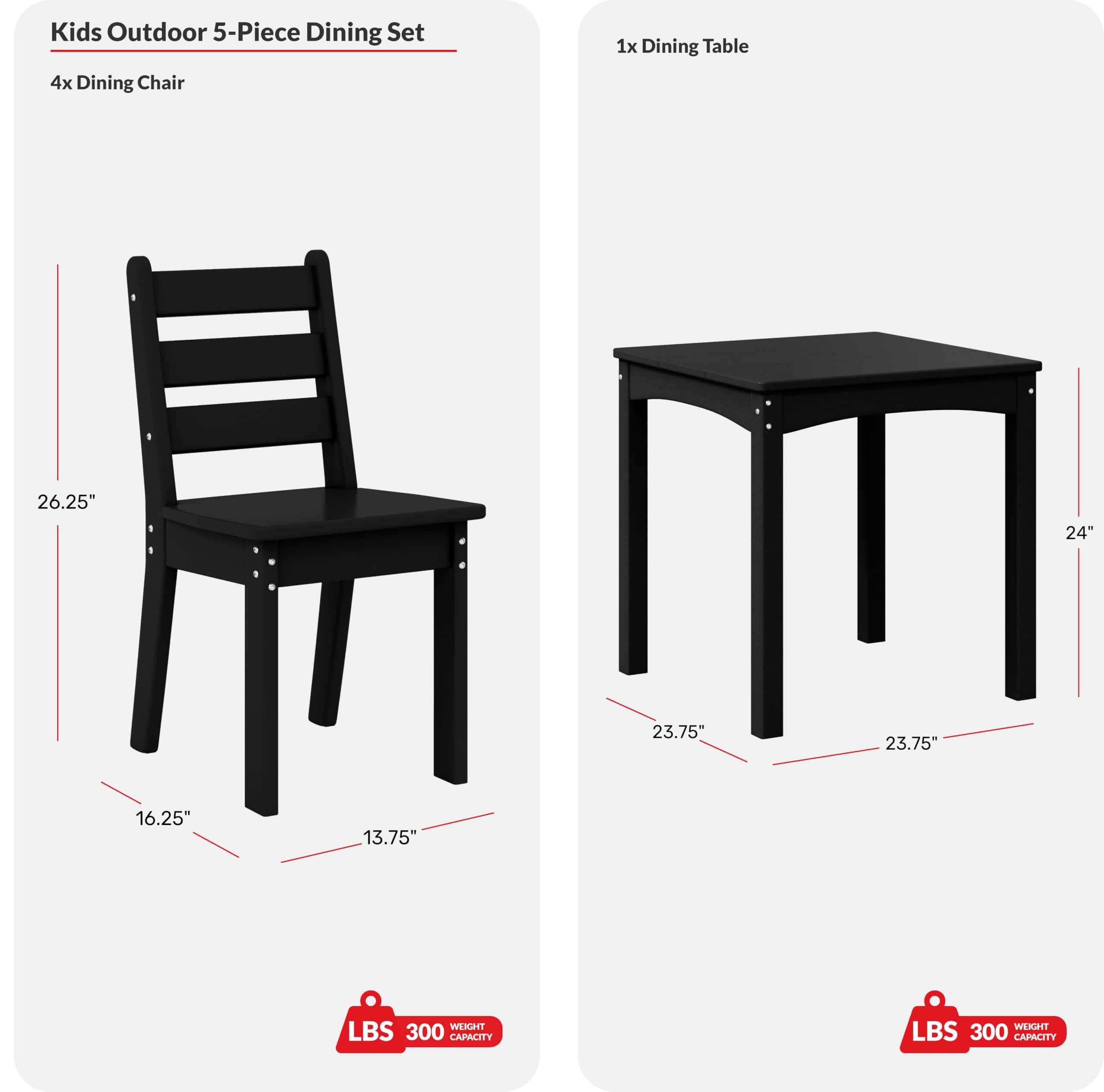 Costaelm Kids Table and 4 Chair Set, Activity Table Chair Set, Toddler Game, Playroom Furniture, Picnic Table Chairs, 5 Piece Dining Table Set, Turquoise