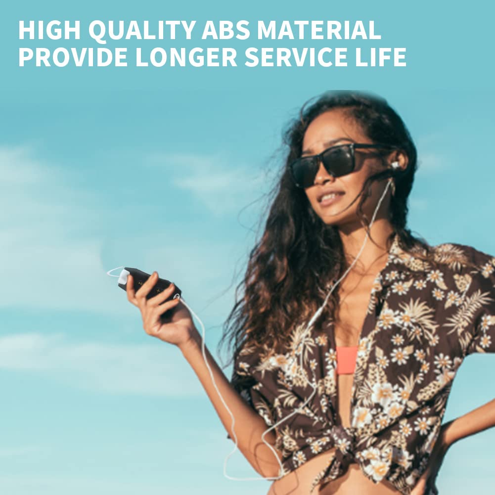 ASHATA Lettore MP3 Impermeabile da 4 GB per Nuoto e Corsa, Riproduzione di 8 Ore da 600 mAh, Lettore MP3 Portatile con Cuffie, IPX8