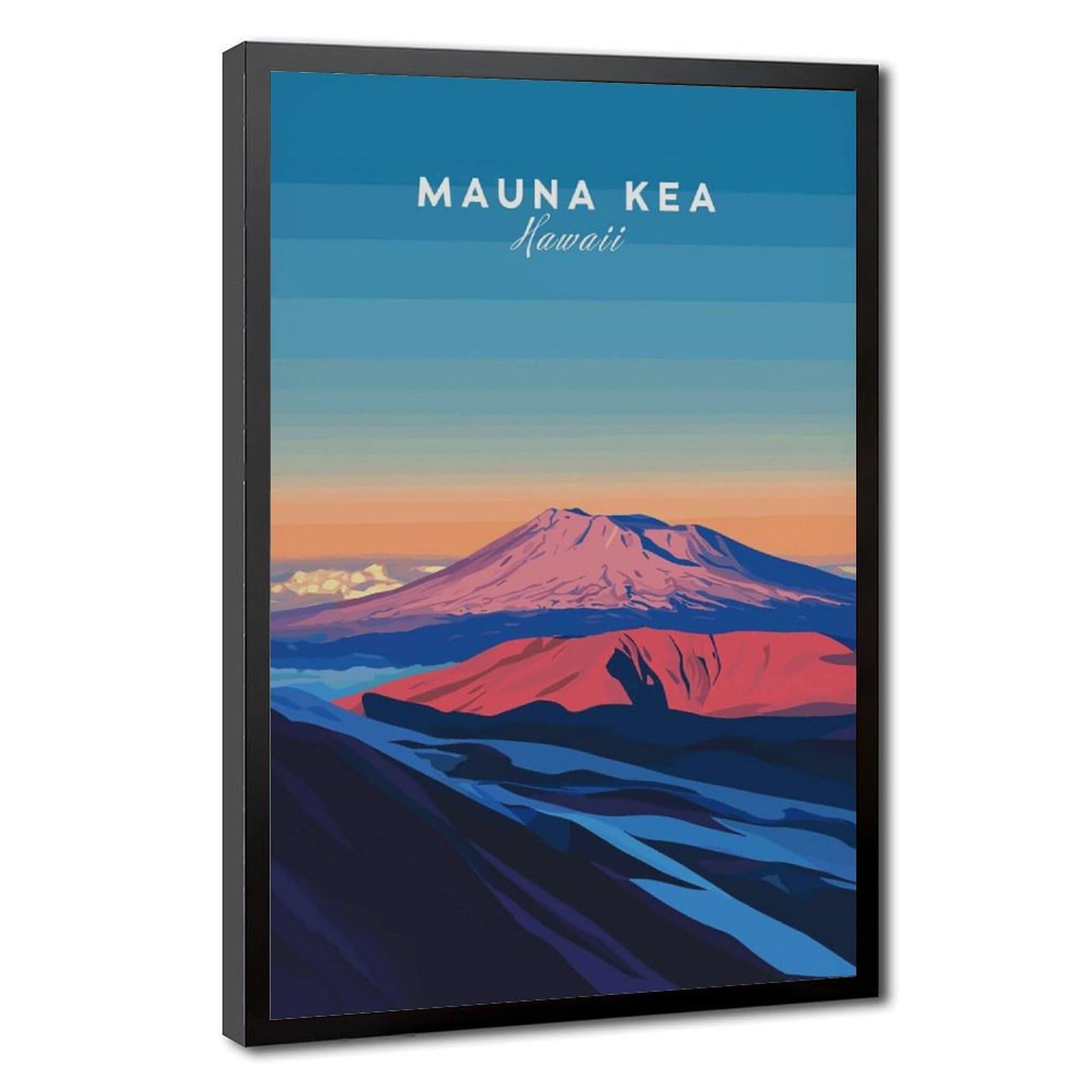 Bareronor Mauna Kea Canvas Poster Bedroom Decor Landscape Office Room Decor Gift 20" L X 30" W