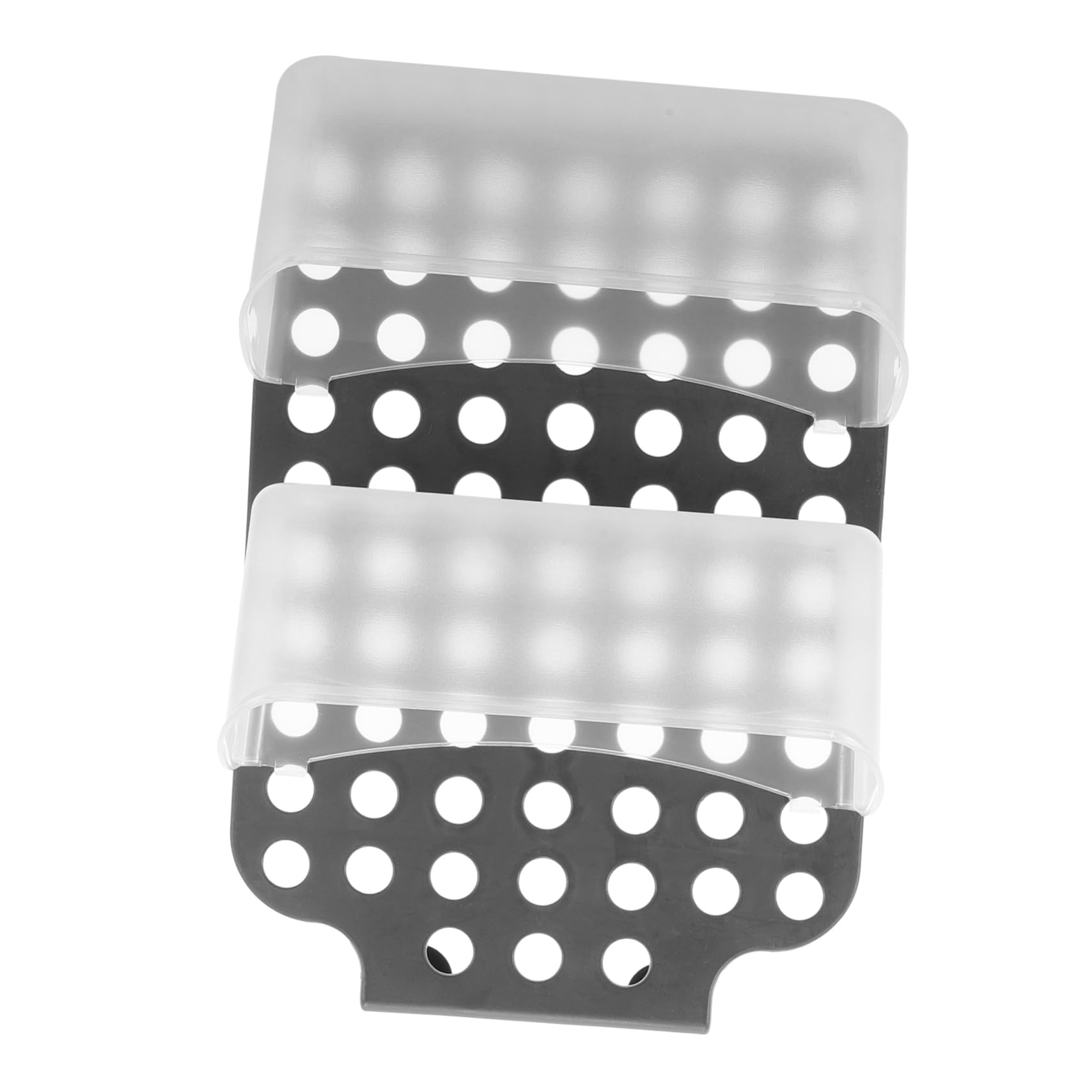 Panier de rangement double bac de rangement etagere plastique Alipis