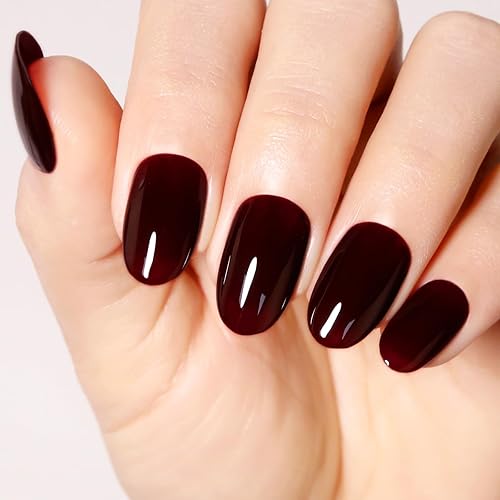 Chocolate Brown Gel Nail Polish, 0.54 Fl Oz Large Bottle