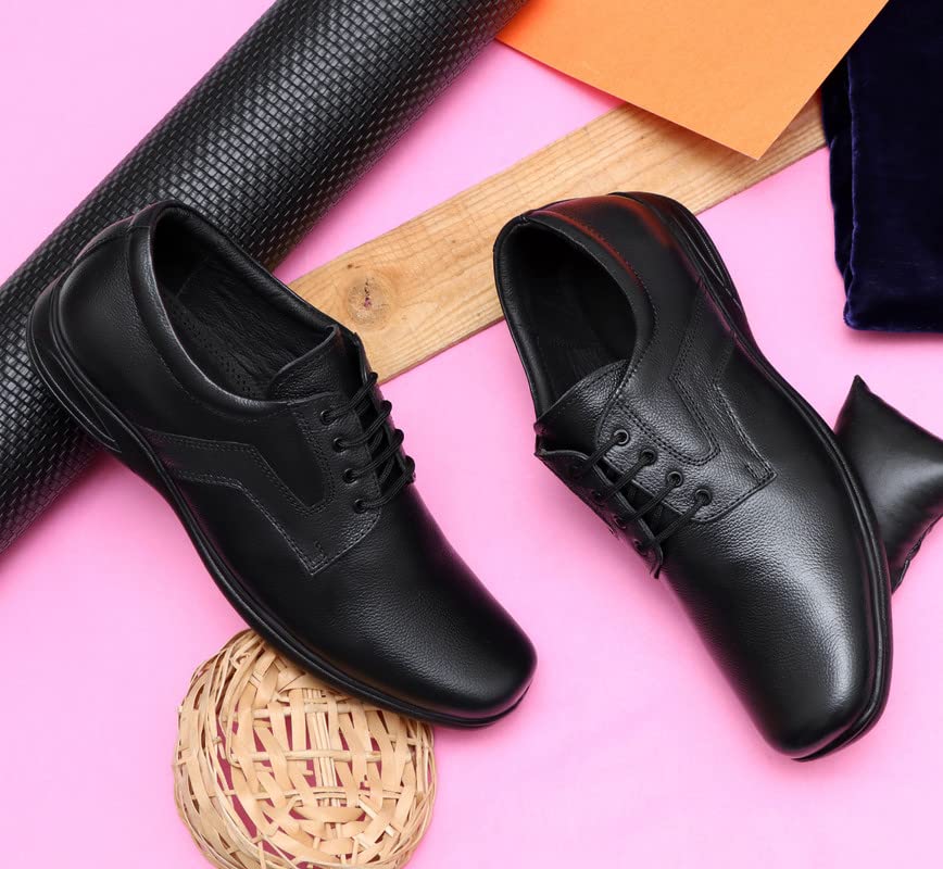 Image of ARAMISH Men's Genuine Leather Lace Up Office Formal Shoes