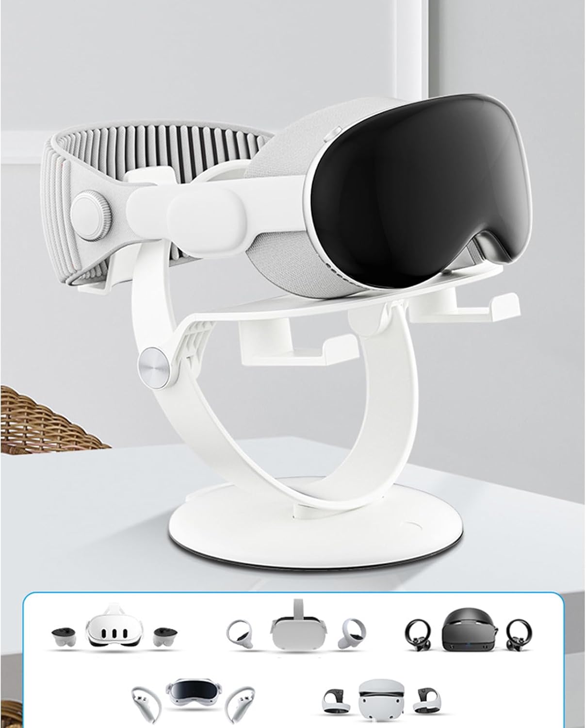 Stand Holder Desktop Stand for Headsets Display Dock,Stable Storage Round Base
