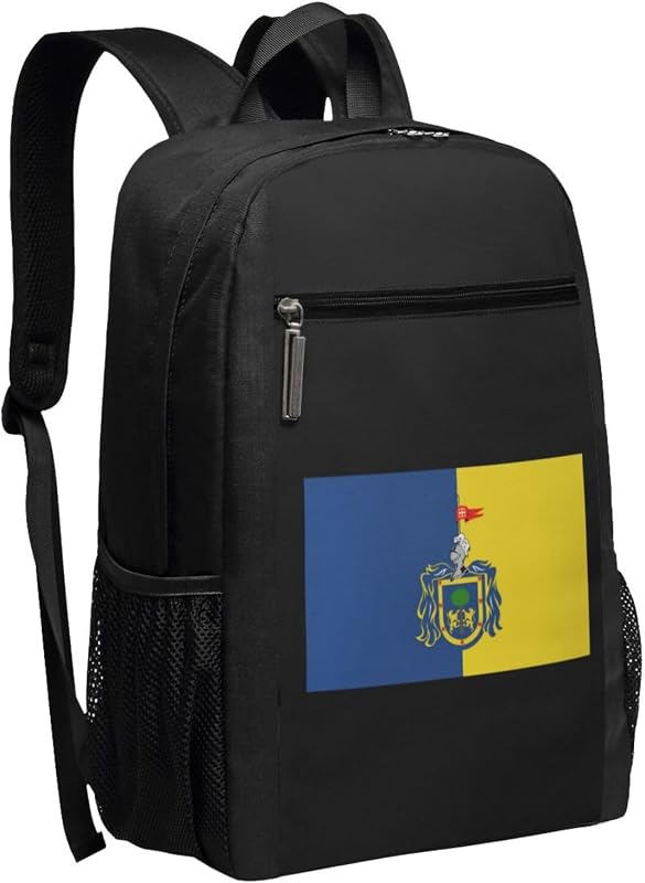 Flag of the state of Jalisco Travel Laptop Backpack, Business Anti Theft Slim Sturdy Laptops Backpacks, College Computer Bag Gift for Men & Women Fits 17 Inch Notebook,Black