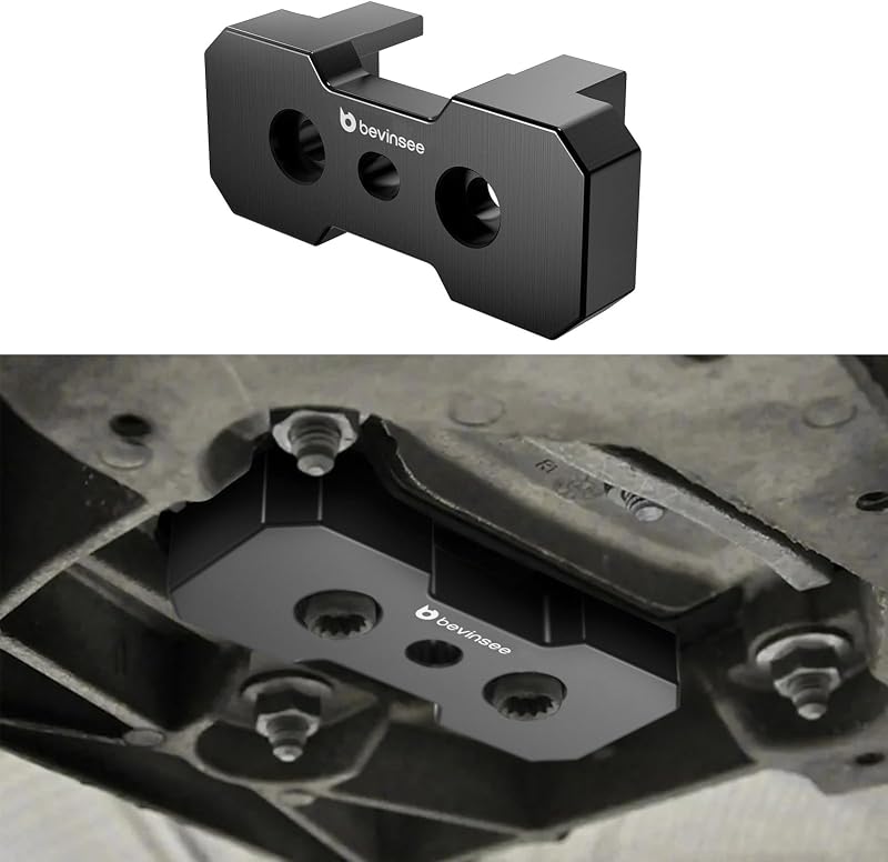 Inserto do suporte do câmbio Bevinsee em alumínio T6-6061 para Audi A4, A5, Q5 e Allroad – 1 unidade
