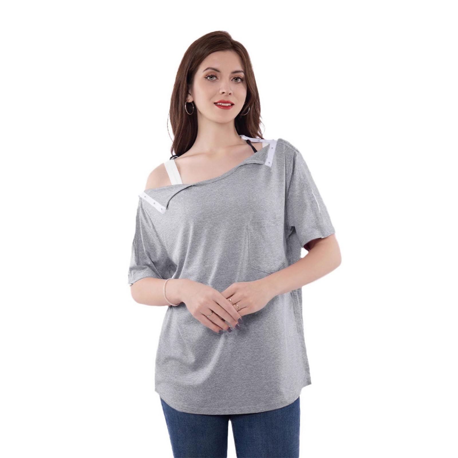 T-shirt girocollo a maniche lunghe essenziali in morbido tessuto di poliestere camicetta allentata comoda vestibilità t-shirt da donna
