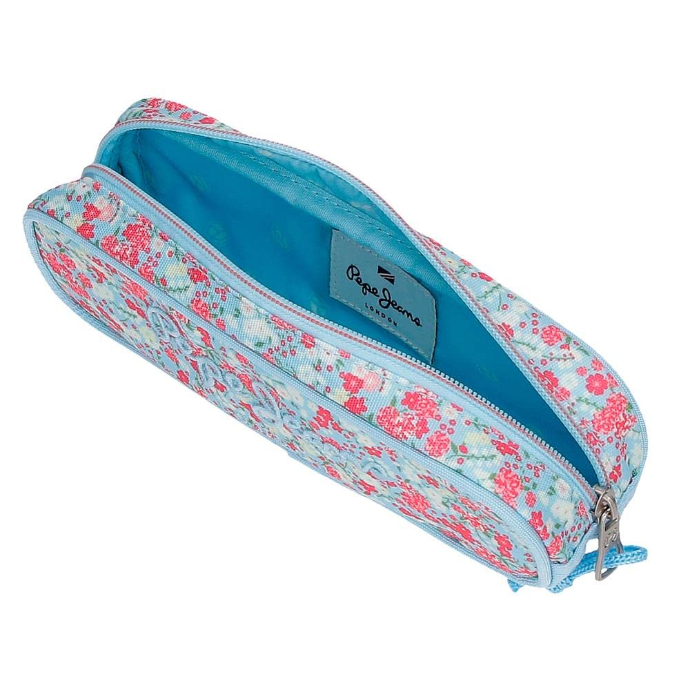 Pepe Jeans Aide Pencil Case Multicolor 22x7x3 cms Polyester, Colourful, Estuche - Image 4