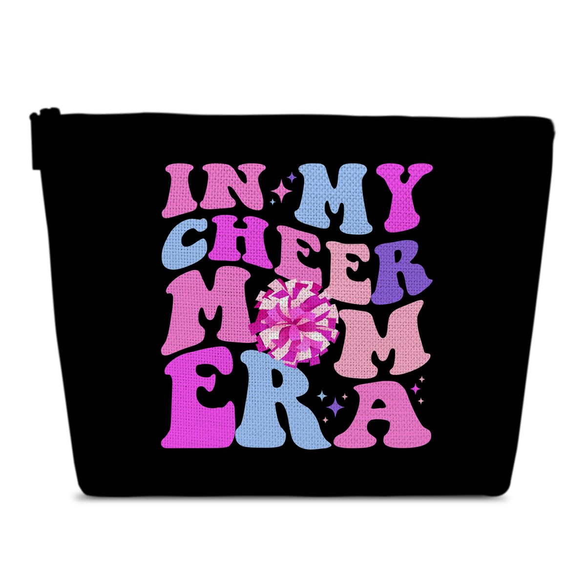 Cheer Mom Gifts Makeup Bag, Cheerleading Coach Appreciation Thank You Mother's Day Birthday Gifts For Women, Sister, Cosmetic Bag Pouch