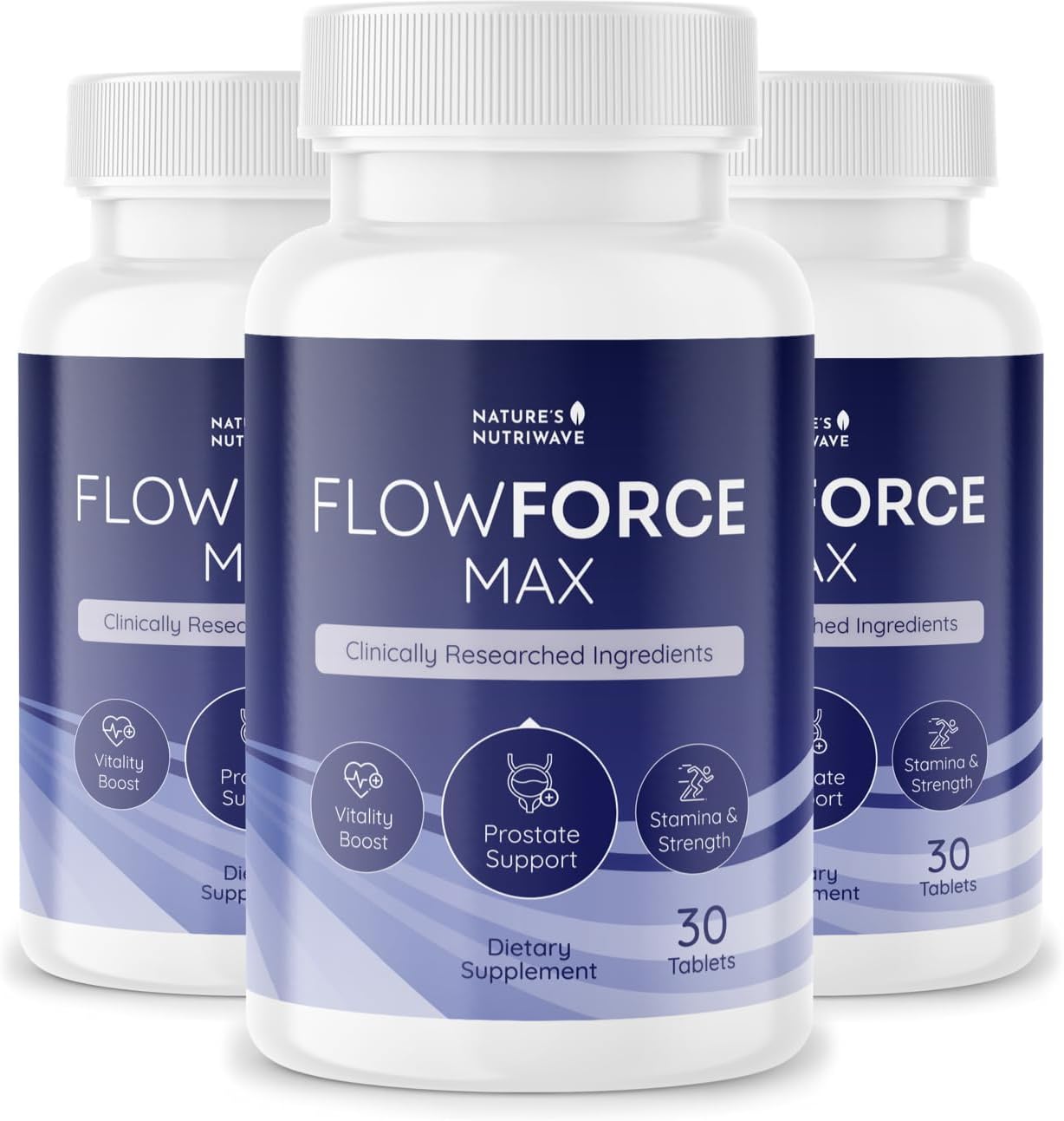 FlowForceMax Herbal Support Supplement - Natural Plant-Based Formula with Saw Palmetto Extract | 30 Chewable Tablets, 3 Month Supply, Made in USA