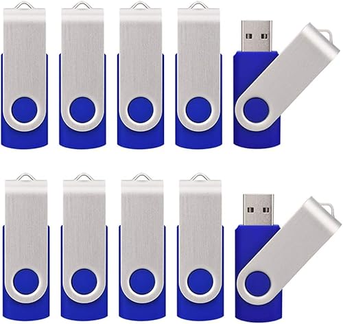 Paquete de 20 unidades USB Flah de 8 GB USB 2.0 8 GB Flash Drive 20 Pack USB Memory Stick-Blue
