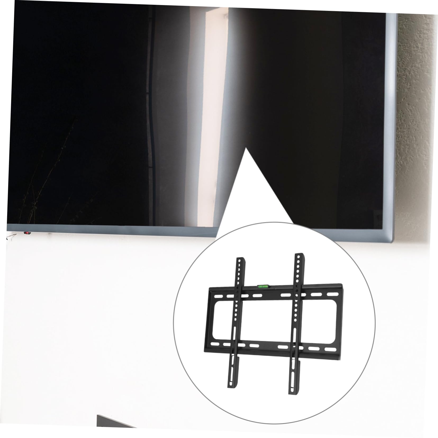 Mikikit Supporto Tv Da Muro Per Televisori Da Design Salvaspazio e Sicuro Per Soggiorni