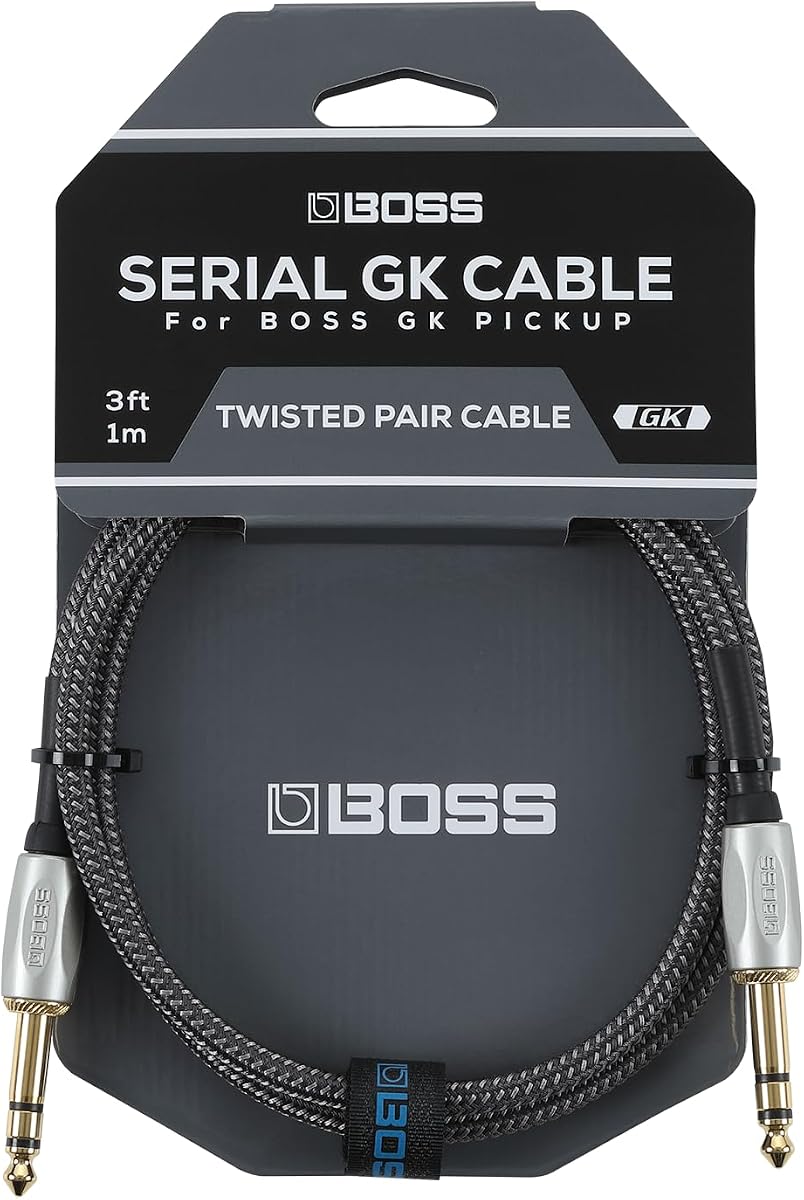 BOSS BGK-3 | 3ft/1m High-Performance Digital Cable Guitar Synthesizer Products | Compatible with GM-800, GK-5, GK-5B, GKC-AD & GKC-DA