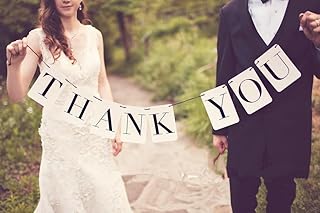 Thank You Bunting Wedding Banner Wedding Party Banner Garland Sign Photo Props Hanging D¨¦cor Wedding Party Decoration