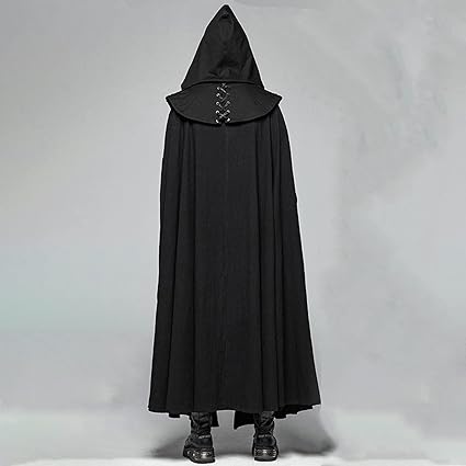 RLEHJN Costume Gothique Homme Poncho Cape Rétro Steampunk Blousons