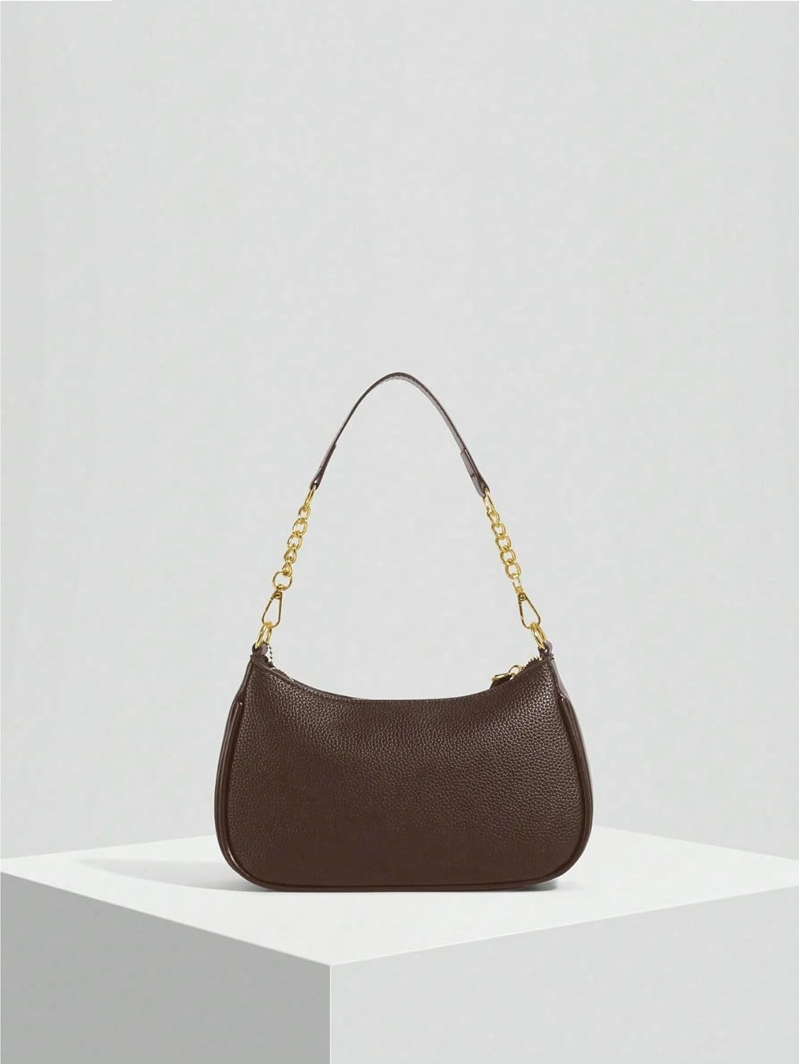 SHENHE Women's PU Leather Shoulder Bag Small Hobo Clutch Purse Crossbody Gold Chain Handbag